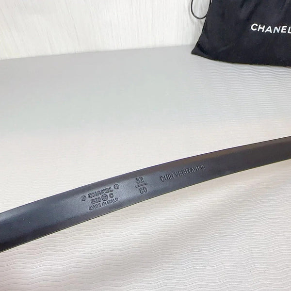 CC BELT 20 MM IN DESERT SAND SMOOTH CALFSKIN GOLD HARDWARE ATTACH RHINSTONE