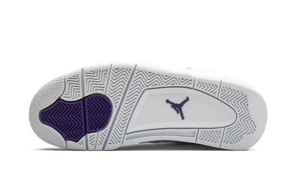 Nike Air Jordan 4 Retro White Purple Leather