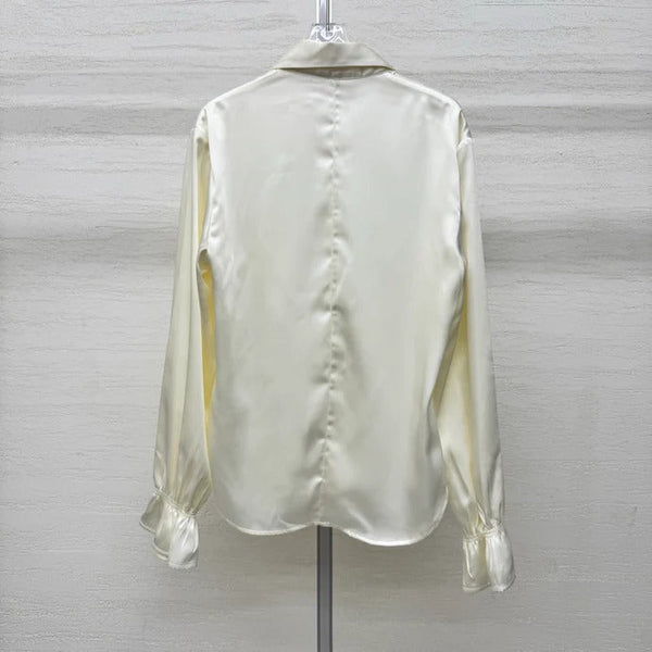 Chemise Chanel 2026 crème en polyester 356977