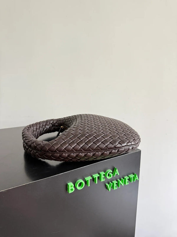 Sac bandoulière Bottega Veneta 35cm Cuir Intrecciato Marron