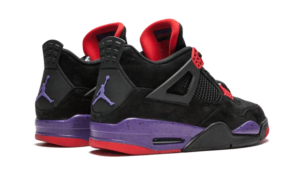 Nike Air Jordan 4 Raptors Black Purple Red Suede