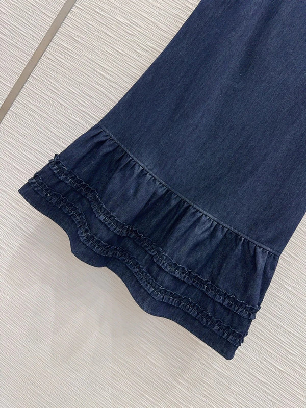 Robe Gilet Miumiu 2026 Coton Bleu