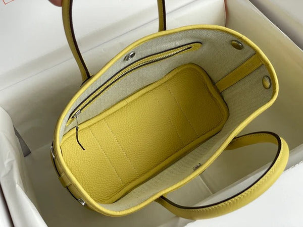 Hermes 2026 Neo Garden Party 23cm Yellow Leather
