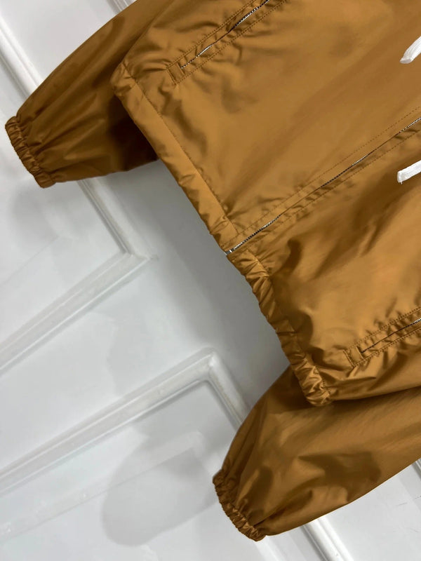 GIACCA CON CAPPUCCIO MIU 25S MARRONE IN NYLON 263023