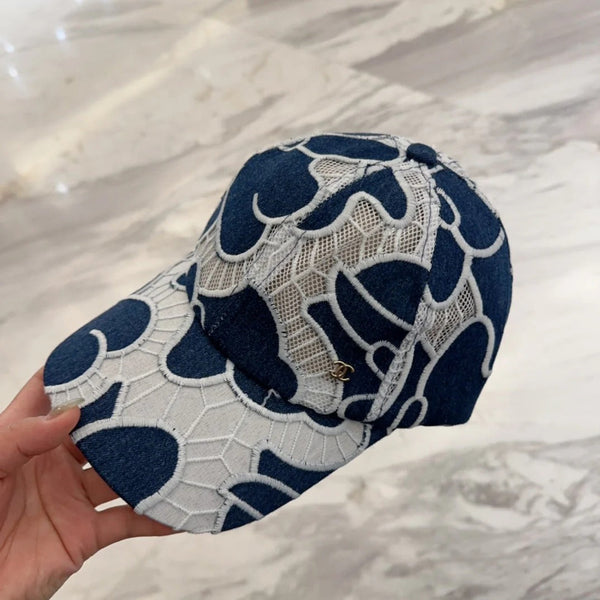 CASQUETTE DE BASEBALL EN DENTELLE FLEURIE 672632