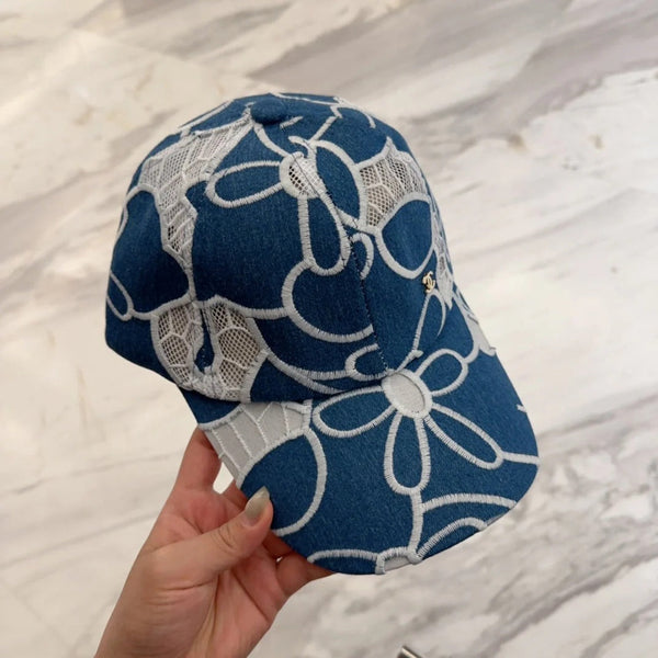 CASQUETTE DE BASEBALL EN DENTELLE FLORALE 672633