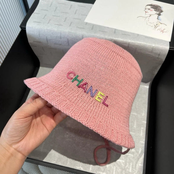 WOVEN BUCKET HAT PINK 674000