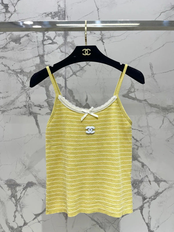 Chanel Ensemble Deux Pièces en Maille Rayée Laine 2026