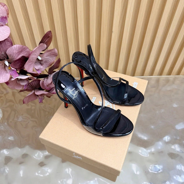 CL 2026 Rosa Z Slingback Sandals 100mm Patent Leather 776004