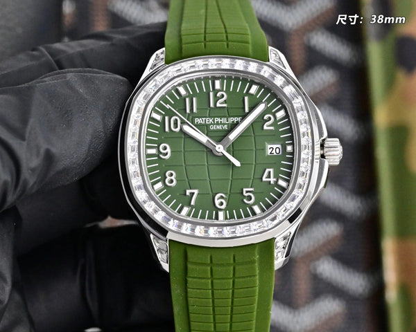 Patek Philippe Aquanaut Diamond 38.8mm Rubber Strap