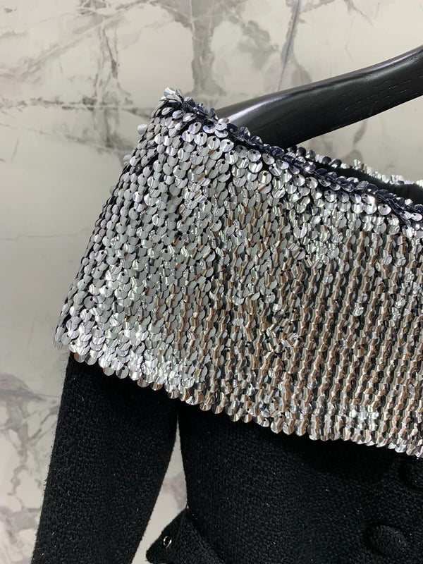 YSL 25S VESTE À PAILLETTES ÉPAULES DÉCOUVERTES STYLE 185