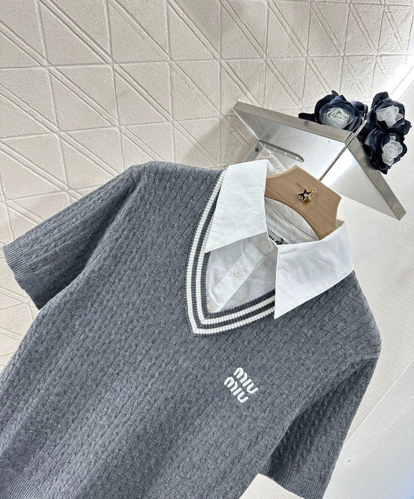 GIACCA IN MAGLIA DUE PEZZI MIU 25S 265538