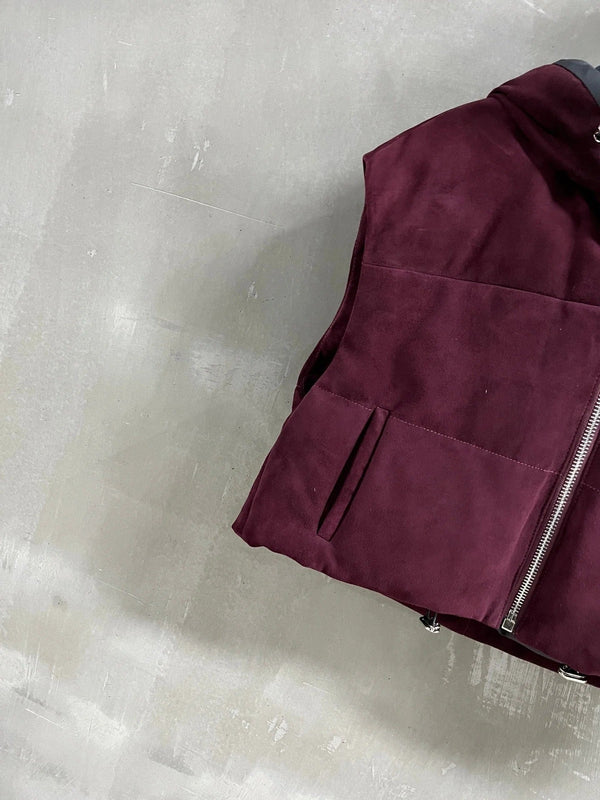 PRADA 25S SUEDE DOWN VEST 385