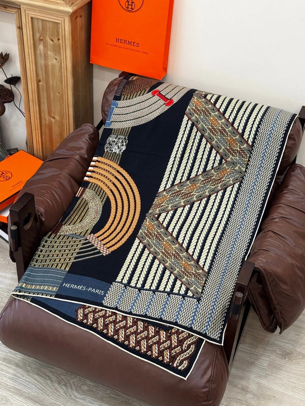 HERMES 25S SCARF 140 IN SILK TWILL 733917