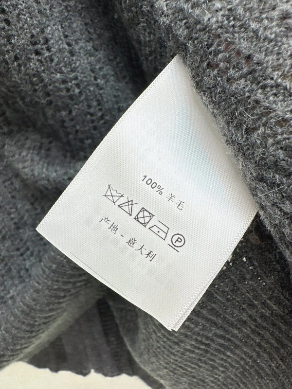 DIOR 25S HOODED KNIT CARDIGAN WITH CUTOUT DESIGN 616