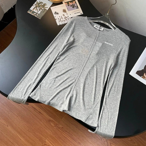 MIUMIU LONG-SLEEVE T-SHIRT STYLE 46