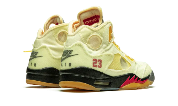 Nike Air Jordan 5 Retro Light Yellow Black Suede