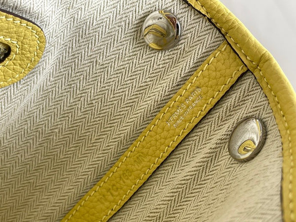 Hermes 2026 Neo Garden Party 23cm Yellow Leather