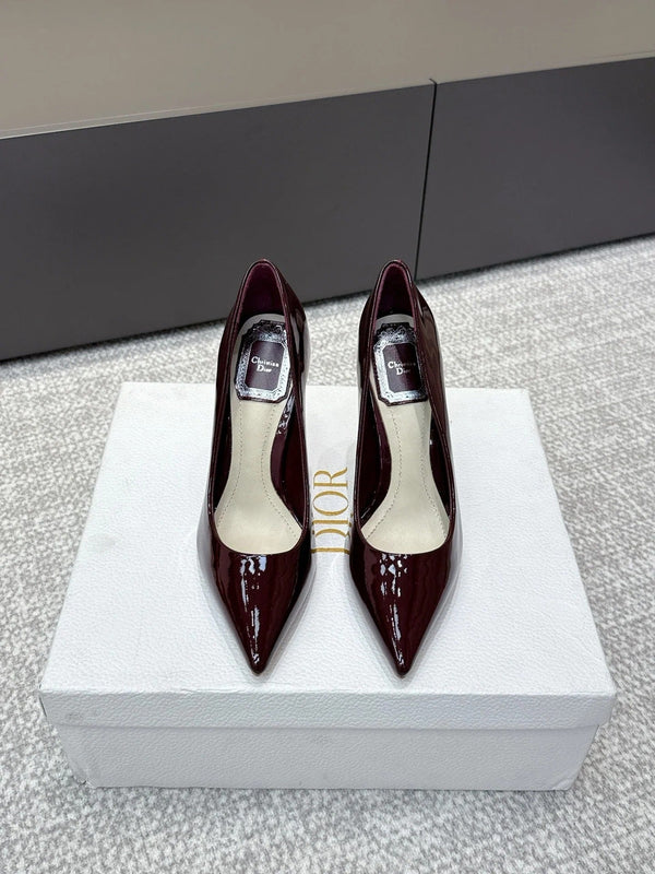 CD 26s High Heels Pump 105 Dark Burgundy Patent Leather 661477
