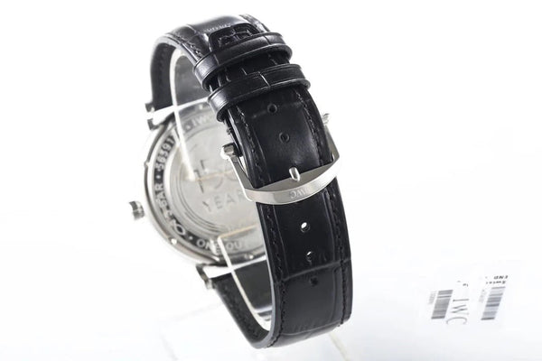 IWC Portofino 40mm Navy Blue Dial Steel Case Black Crocodile Leather
