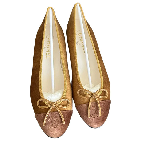 CC Ballerines Cambon Velours Camel