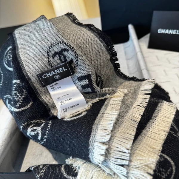 CHANEL 25S ÉCHARPE 200 CM EN CACHEMIRE 942945