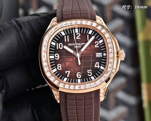 Patek Philippe Aquanaut Diamond 38.8mm Rubber Strap