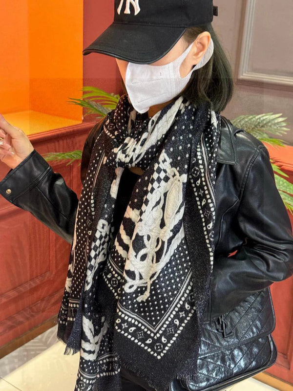 LV SCARF 200 CM IN CASHMERE 728993