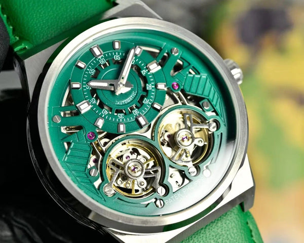 Montre Patek Philippe Double Tourbillon Cadran Vert 44 mm