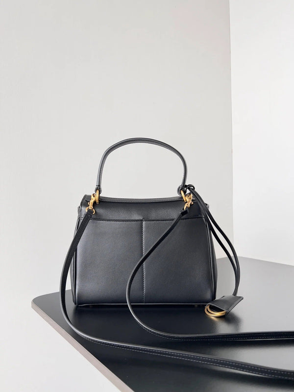 Sac Rodeo Balenciaga 2026 Cuir de veau noir 22 cm Métal doré 351339