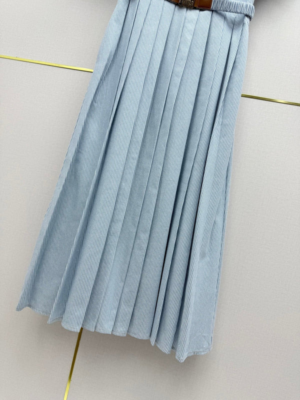Robe Chemise Miumiu 2026 Coton Bleu 351552