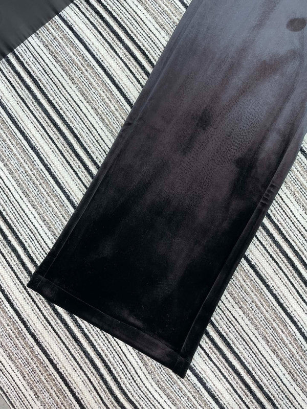 CHANEL 25S PANTALON DROIT EN VELOURS 445