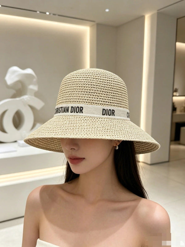 Chapeau de paille à large bord CD 280801