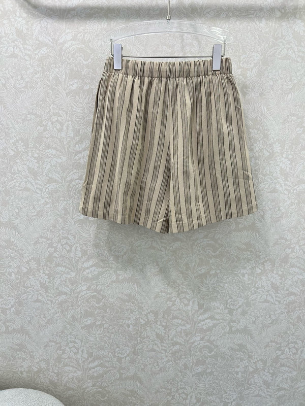RALPH LAUREN STRIPED LINEN SHORTS 269163