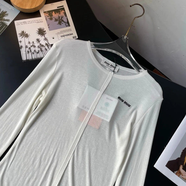 MIUMIU LONG-SLEEVE T-SHIRT STYLE 48