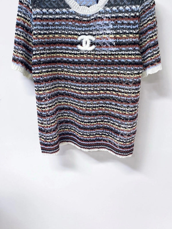 CC 2026 Strips Short-Sleeved Shirt Wool Laine 380254