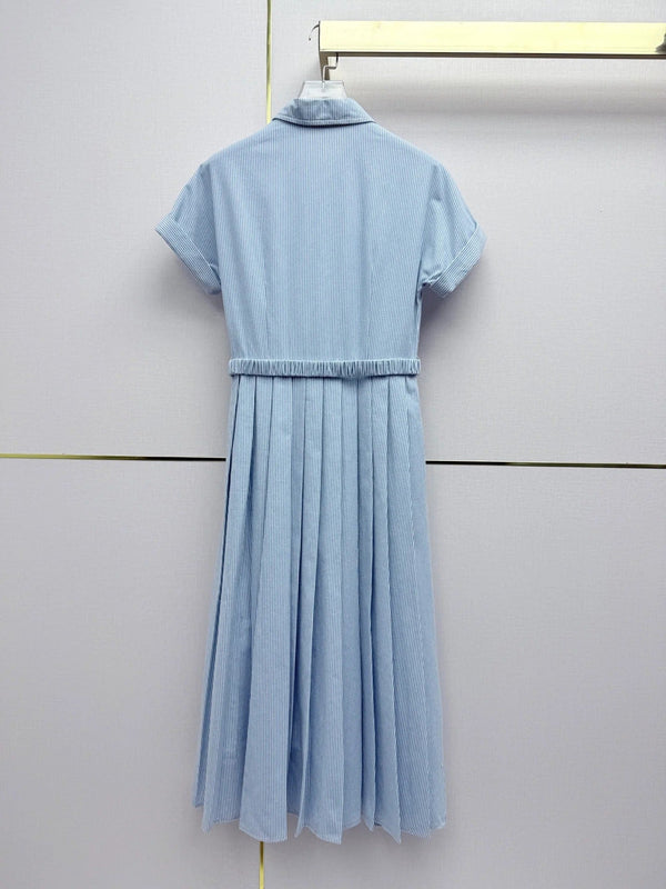 Robe Chemise Miumiu 2026 Coton Bleu 351552