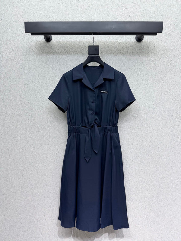 Miu 2026 Short-sleeved Shirt Dress Polyester 384302