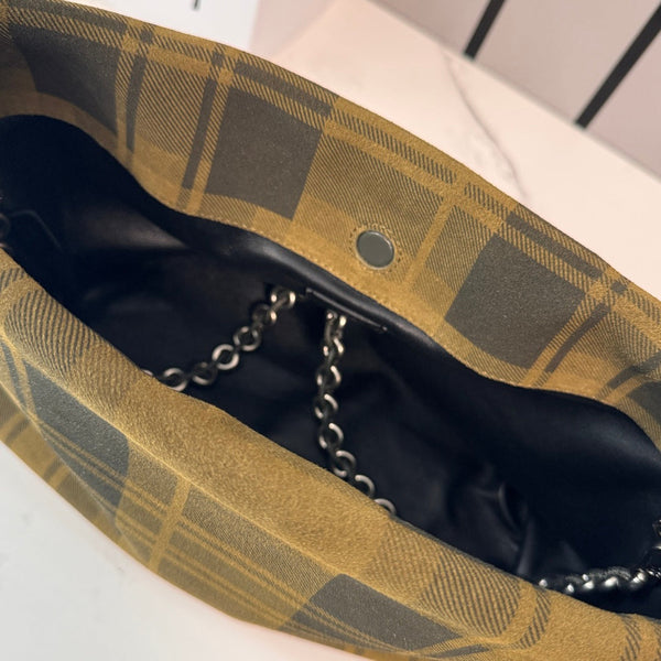 Sac pochette Loewe Flamenco 30 Daim jaune noir 280519