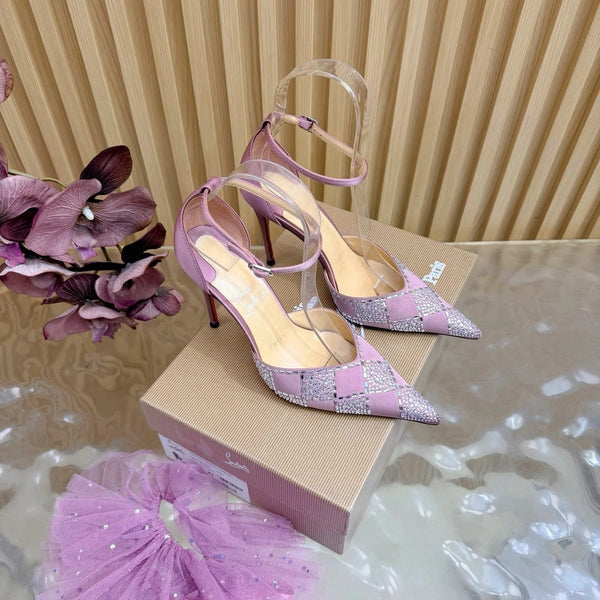 CL 2026 Slingback Pumps 100mm Silk Rhinestone 775986