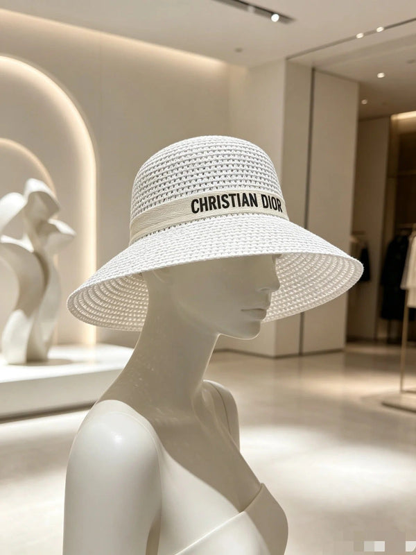 Chapeau de paille à large bord CD 280801