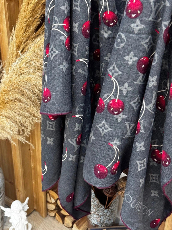 LV SCARF 140 CM IN SILK-CASHMERE BLEND 737268