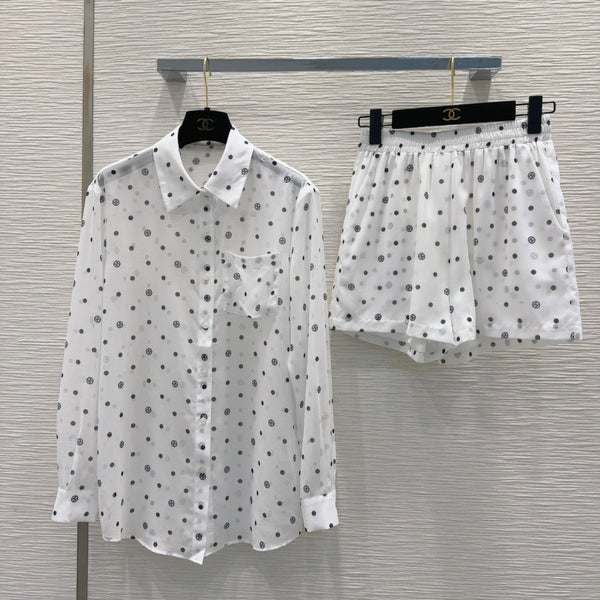 CC 25 Ensemble Noir mélange Blanc Fibre de Polyester