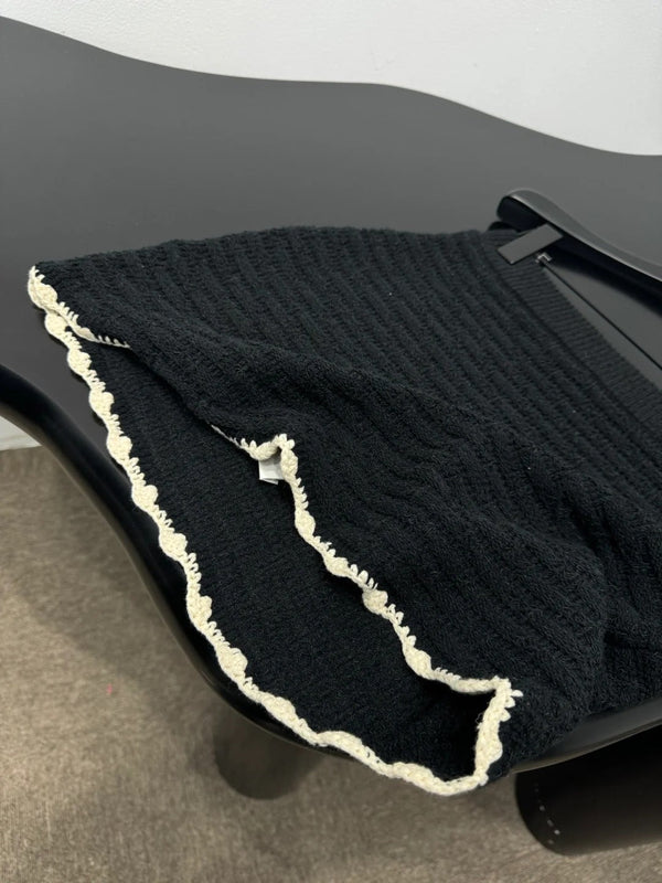 Chanel 2026 Mini-jupe en maille crochetée en laine