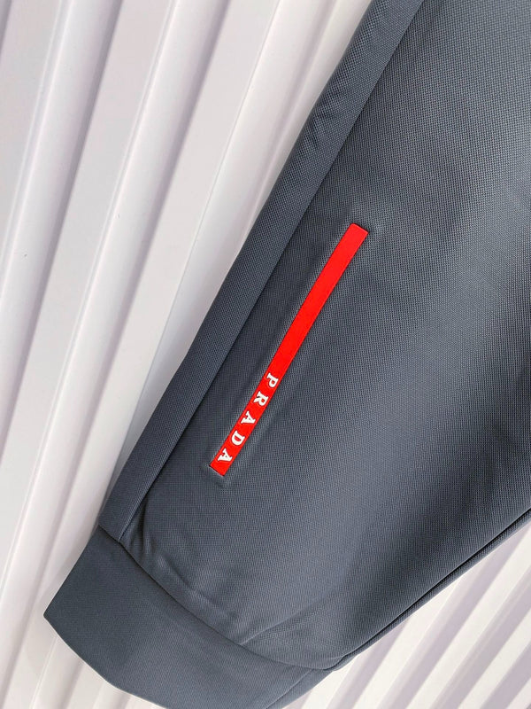PRA 2026 Men's Casual Pants Dark Gray Red Fabric 842906