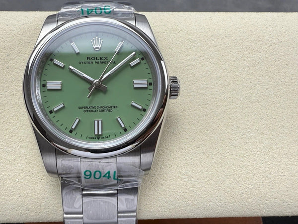 Rolex Oyster Perpetual 36 Pistachio Dial Stainless Steel