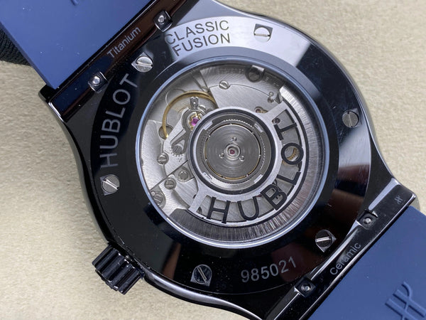 Hublot Classic Fusion Blue 42mm Blue Dial Rubber Strap