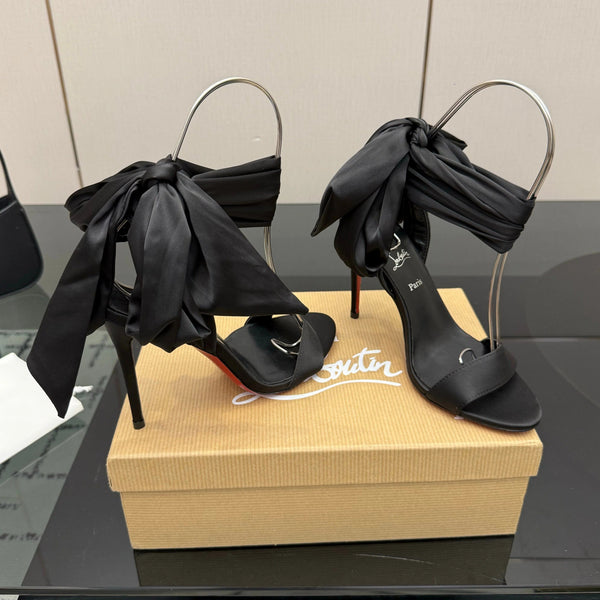 CL 2026 Sevillana 100mm Crepe Sandals Silk Sheepskin 791574