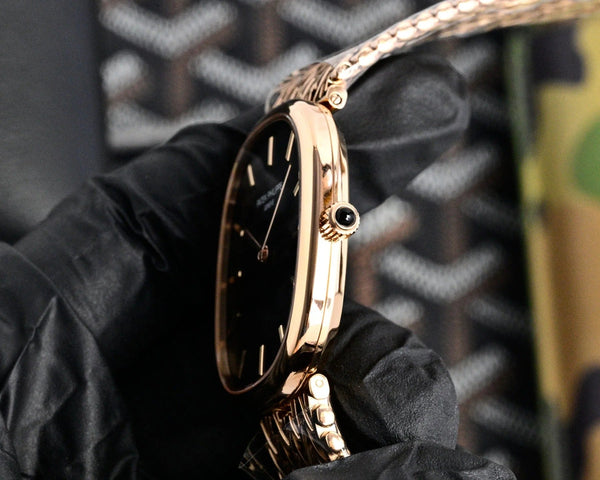 Patek Philippe Golden Ellipse 27mm Navy Blue Dial Rose Gold Strap