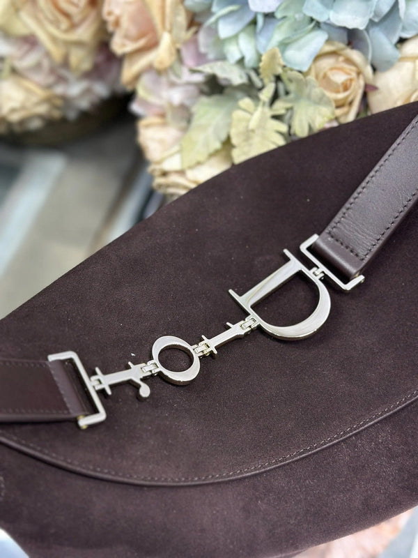 CD 2026 Bag Coffe 39cm Suede Leather 288380